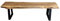 Gall&Zick Sitzbank Holz, Massivholzbank, Gartenbank, Naturholzbank, Akazienholz, Sitzbank für Esszimmer, Echtholz(140x42cm)