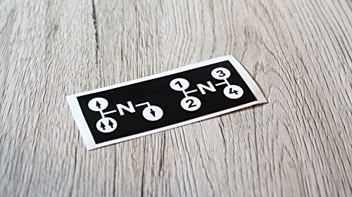 IHC Schaltschema Aufkleber Traktor Label Sticker Mc Cormick