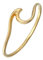 Elli Ring Damen Wellen Strand Filigran in 585 Gelbgold