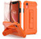 ORETECH Designed for iPhone XR Case, and [2 x Tempered Glass Screen Protectors] [Heavy Duty Protection] [Kickstand & Phone Holder] 5 in 1 Full Body Shockproof Protective Cover for iPhone Xr - Orange