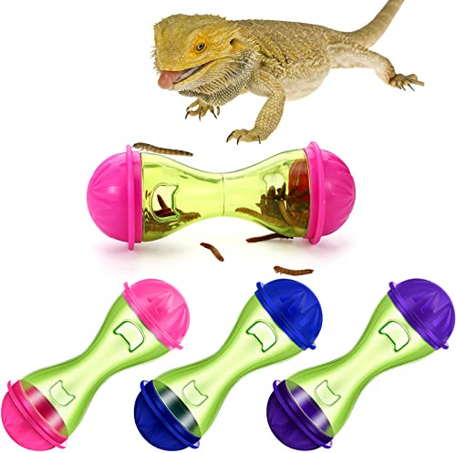 Kathfly 3 Stück Bartdrachen Spielzeug Reptilienanreicherung Spielzeug Bartdrache Tank Zubehör Reptilienfutter Spielzeug Ball Interaktives Spielzeug für Eidechse Reptilien Tank Dekor Gecko Kleintiere