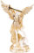 BEAUTIFUL GREEK STATUES Erzengel Heilige Michael Statue Skulptur Vs Lucifer 22,9 cm
