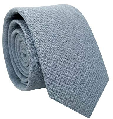 Kebocis Boy's Ties Cotton Neckties for Children, Dusty Blue