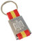Llavero Bandera lona de España de Metal/Tela.Grabado láser.conmemorativo histórico y madrid (Aguila de San Juan)