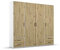Rauch Möbel Voyager Drehtürenschrank, Eiche Artisan/Alpinweiß, Holz, 4-türig mit 4 Schubladen, inkl.1 Kleiderstange, 5 Einlegeböden BxHxT 187x194x53 cm