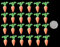 20 x Edible 3D Carrots Vegetables icing toppers, cake cupcakes decorations