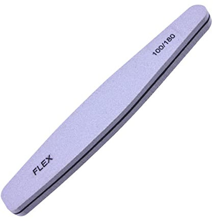 OCIBEL - Lime à ongles Ellipse Flexible 100/180 pour Manucure, Faux Ongles et Nail Art