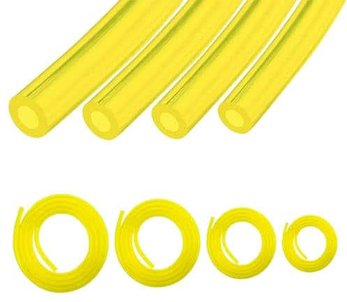 4 Piezas Manguera de Combustible, Manguera de Combustible Desbrozadora, 2mm × 3.5mm, 2.5mm × 5mm, 3mm × 5mm, 3mm × 6mm, Manguera de Combustible Diesel, Manguera Diésel(1,5 Metros Cada Una)