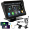 Wireless Carplay Android Auto, Display 7 Touchscreen Auto Radio con Navigazione Live, Play Music, Voice Control, supporta Bluetooth vivavoce, Da utilizzare per tutti i veicoli
