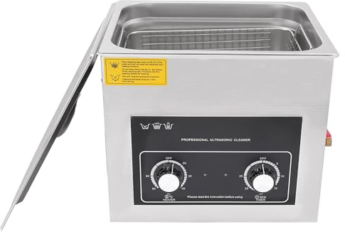 Ultrasound Cleaning Machine, 240W 40KHz Ultrasonic Cleaner 10L Time (0-30min) And Temperature (20-80°C) Adjustable, 10L Digital Ultrasonic Cleaner With Cleaning Basket for Homes Laboratories Industry