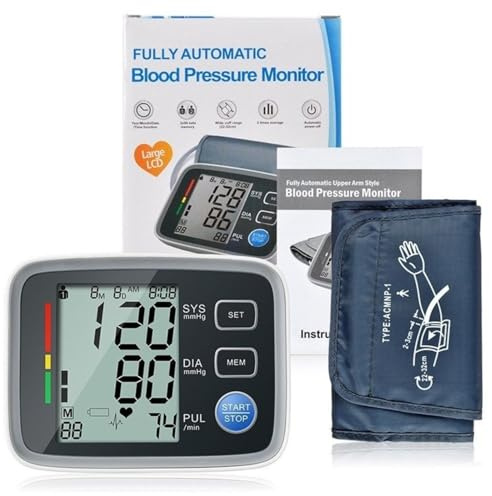 Vitaltrack Pro Blood Pressure Monitor New Upgraded Version,Upper Arm Large Cuff Blood Pressure Machine for Home Use, Heart Rate Machines