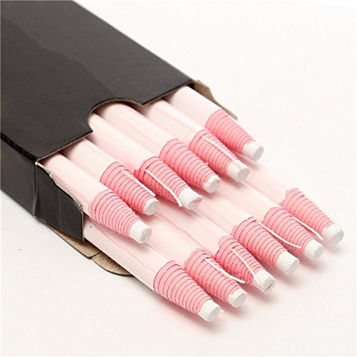 Tutoy 12 Pcs Marker Peel Off Chinagraph Grease Wax Pencil For Metal Glass Fabric -White