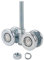 Mxfans Steel Sliding Track Roller Hanging Barn Door Rail Trolley Wheel H3-3 Replaces Stainless Steel Kit