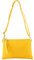 modamoda de T186 Damen Leder Clutch Umhängetasche Abendtasche handmade in Italy, Farbe:Sonnengelb