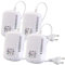 VisorTech Gas-Warnmelder: 4er-Set Multi-Gasmelder für haushaltsübliche Gase, mit 3 LEDs, 85 dB (Detector, Gaswarner, Auto Heizung)