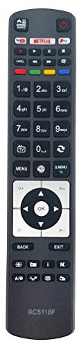 VINABTY RC5118F 30097882 Replacement Remote Control for Hitachi Digihome Alba Polaroid FINLUX Bush Smart TV 42HYT42U 32HE1510B 50HYT62UH 32HE1510W 50HYT62UH