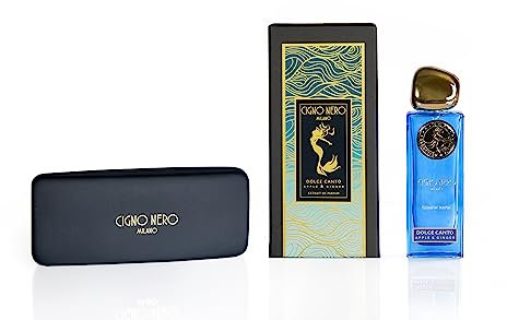 Dolce Canto Cigno Nero Milano Eau de Parfum für Damen und Herren, 50 ml, Duft: Blumig, Fruchtig, Marine, Unisex-Parfüm aus italienischer Nische.
