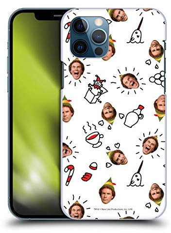 Head Case Designs Officially Licensed Elf Movie Buddy Face Pattern Graphics 2 Hard Back Case Compatible With Apple iPhone 12 / iPhone 12 Pro