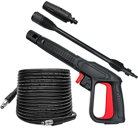 Manguera de pistola de agua para lavadoras de alta presión (B. compatible con la mayoría de Bosch/algunos de AR/Black & Decker/Michelin/Makita/MAC Allister)