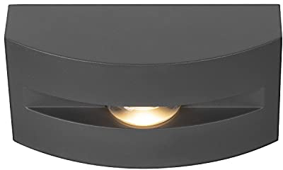 SLV Wand- und Deckenaufbauleuchte OUT-BEAM FRAME CW / Beleuchtung für Wände, Wege, Eingänge, LED Spot außen, Aufbau-Leuchte Outdoor, Gartenlampe, Decken-Strahler / 3000K 60lm anthrazit Aluminium