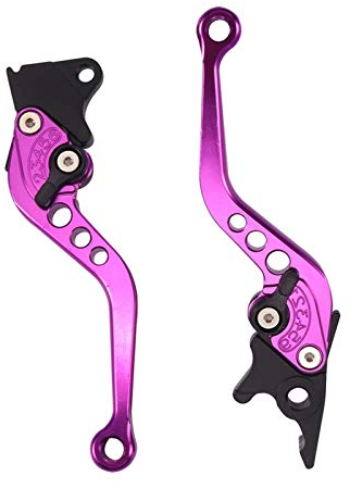 Kupplung Bremshebel 2 stücke Hohe Qualität Legierung Motorradbremsgriff Bunte CNC Motorradkupplung Bremshebelgriff Fit for Motorabänderung Brems Kupplungshebel (Color : Pink)