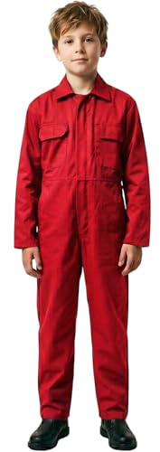 G5 APPAREL Kids Coverall Plain & Camo Poly Cotton Workwear All-in-One
