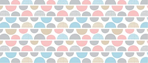 d-c-fix Wachstuchtischdecke PVC-free Fancy Circles - abwaschbar wasserdicht - In- & Outdoor - Wachstuch Plastik-Tischdecke Wachstischdecke Tischtuch - 140 cm x 180 cm eckig