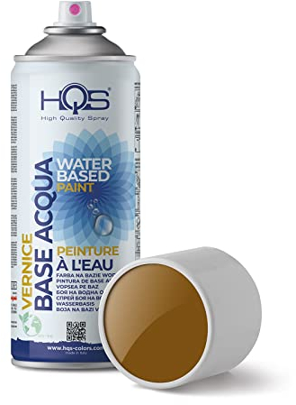 HQS - Bote de pintura en aerosol, 400 ml, base de agua, colores Ral (Ral 8003, marrón terracota)