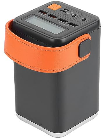 Tragbares Kraftwerk, Outdoor Notstromkraftwerk mit 60000 MAh Lithium Akku, Bidirektionales Schnelllade Kraftwerk für Outdoor Camping Blackout(Grau)