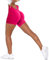 Unthewe Short d'entraînement push-up pour femmes, taille haute, sans couture, pour gym et yoga, Taille M