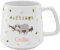 GRUSS & CO Tasse konisch Auftragschiller | Steinzeug, 43 cl, mehrfarbig | Geschenk Freunde, Faultier | 48445