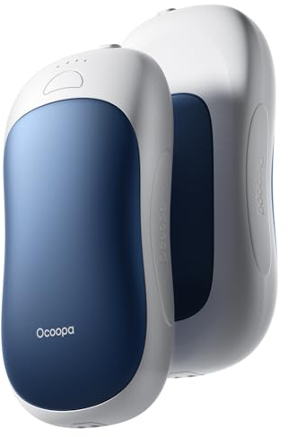 OCOOPA Handwärmer Elektrisch 2er Set, 10000mAh Taschenwärmer USB Powerbank, Wiederverwendbar, 4 Wärmestufen, Maximal 58°C, Technisches Geschenk für Männer, Ideal für Golf, Jagd und Camping, UT3 PRO