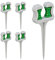 Relaxdays Garden Hose Guide, 5X Set, Ground Spike, Plastic, Discreet, Support, Practical, HxWxD 26x10x3.5 cm, Grey/Green, 26 x 10 x 3.5 cm