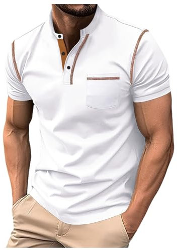 Mesh Ice Silk Short-Sleeved T-Shirt, Men's Ice Silk Short Sleeve Polo Shirt, Simple Lapel Casual T-Shirt Mens t Shirt 5XL Men Thermal top Long Sleeve Rash Vest Mens Swimming XXL