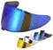 Helmvisier für Z8 NXR2 RF1400 RF-1400 CWR-F2 CWR-F2R X15 X-Fifteen X-SPR Pro,Motorradhelm Visier,Motorrad Windschutz Helm Objektiv Visier (Chrom Blau)