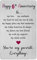 6 Year Anniversary Card for Men Women Him Her Iron- Happy 6th Six Sixth Anniversary Keepsake Gifts for Husband Wife