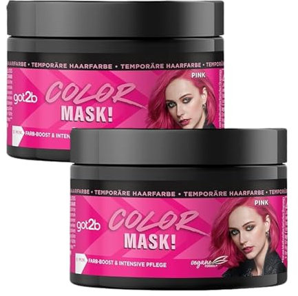 2 x Schwarzkopf got2b Color Mask Pink Temporäre Haarfarbe & Pflege je 150 ml