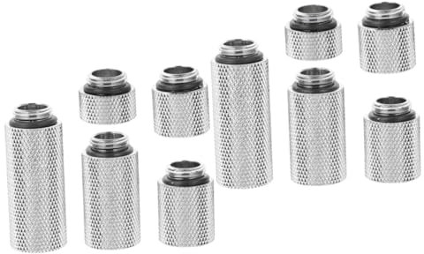 MERRYHAPY 2 Sets Wasserkühlungsadapter Für Pc /4 Fitting Pass-through Fitting Connector