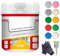 Quick-Dry Anti-Slip Water-Based Floor Paint, Golden Silk Water-Based Epoxy Floor Paint, 500g Anti-Slip Concrete Floor Paint, For Shopping Malls, Homes, Interior & Exterior, Etc (Pink)