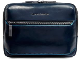 PIQUADRO – Tracolla - Blue Square - In Pelle – Porta Tablet - Uomo