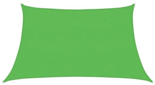 Voile d'ombrage en polyéthylène haute densité pour pelouse et jardin, vie extérieure, parasols et parasols, 160 g/m², vert clair, 3/4x2 m