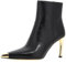 Michael Kors 40R5KAHE6L-001 KASIA HEELED BOOTIE Donna, BLACK EU 37