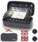 WUXIDIXI Carrying Case Compatible with Nintendo Switch 2, Hard Portable Switch 2 Carrying Case with Game Card Holder, 2 Glass Screen Protectors and 2 Thumb Grip Caps