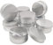 Wopanxye 10 Stück 80ml Aluminiumdosen, Lipgloss, Balsam, Gesichtscreme, Körperbad, Lotion, Kosmetikbehälter, Make-up runder Topf Reise, kleine Mini-Gewürzsalbe Kerze Süßigkeiten Tee Butter Seren Dosen