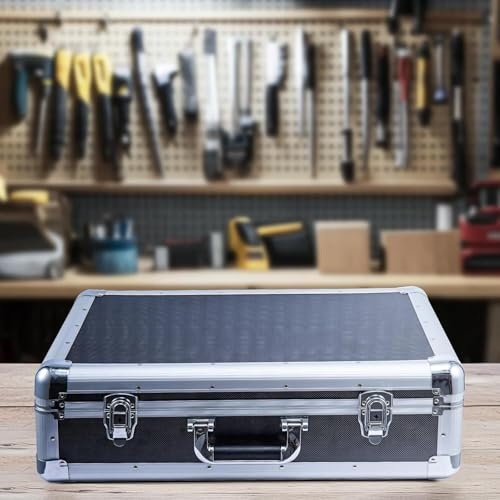 CROWNSHOP CD Storage Holds 120 CD's Carry Storage Case Portable Aluminium Media Storage for Albums Games Music
