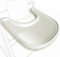 Hochstuhltisch kompatibel mit Stokke Tripp Trapp Stuhl mit leistungsstarker glatter Saugfläche, ergonomisches, geschwungenes Design, Glänzend milchige – BPA-frei, einfach zu montieren