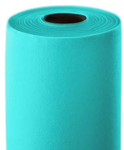 Générique Nappe Spunbond Intissée en Rouleau, 50 M x 120 cm, pour Restaurants, Evenements Professionnels et Traiteurs (Turquoise)