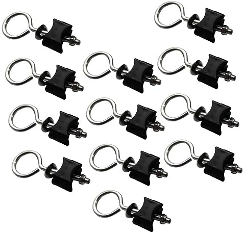 TOYZFRIENDY 12 Sets Galvanized Steel Trampoline Leg Screws for Large and Small Trampolines Fixation Hardware to Strengthen Structure and Secure Safety Enclosure