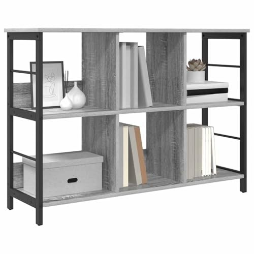 vidaXL Bücherregal 6 Ebenen 102 x 32 x 72,5 cm Holzwerkstoff