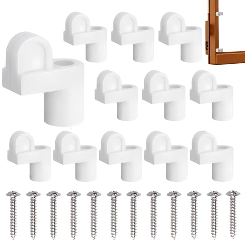 Clips für Fensterbildschirme, 9,5 mm, Beschläge zur Befestigung und Befestigung, 12 Stück Clips für Insektenschutzgitter | für Zuhause, Wohnzimmer, Schlafzimmer, Werkstatt, Garage, Studio Co